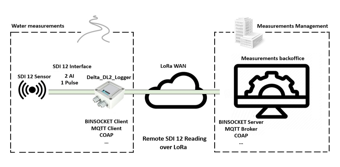 Application remote reading over LoRa